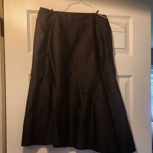 Lida Baday Black skirt S 4 Cotton/ Silk Smart Black Lines Skirt Casual Or Dressy
